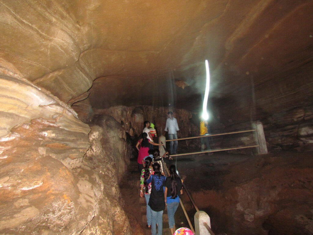 Inside view of Kutumsar Caves Bastar