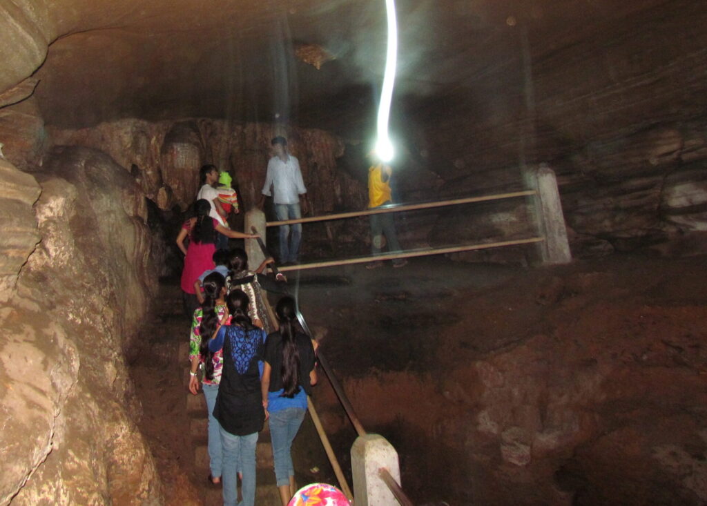 Inside view of Kutumsar Caves Bastar