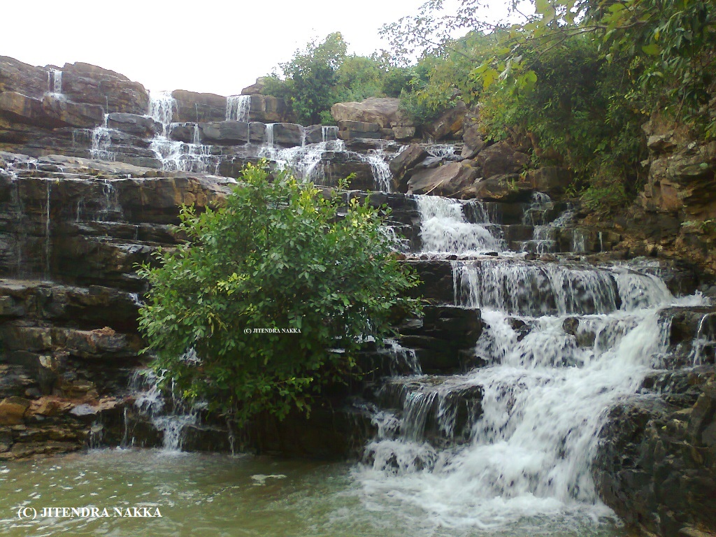 Majestic view of Chitradhara Waterfall Bastar during monsoon