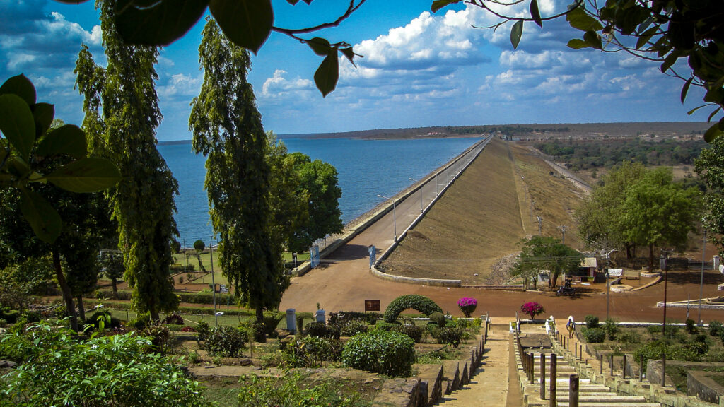 Sunset view at Gangrel Dam Dhamtari mini goa